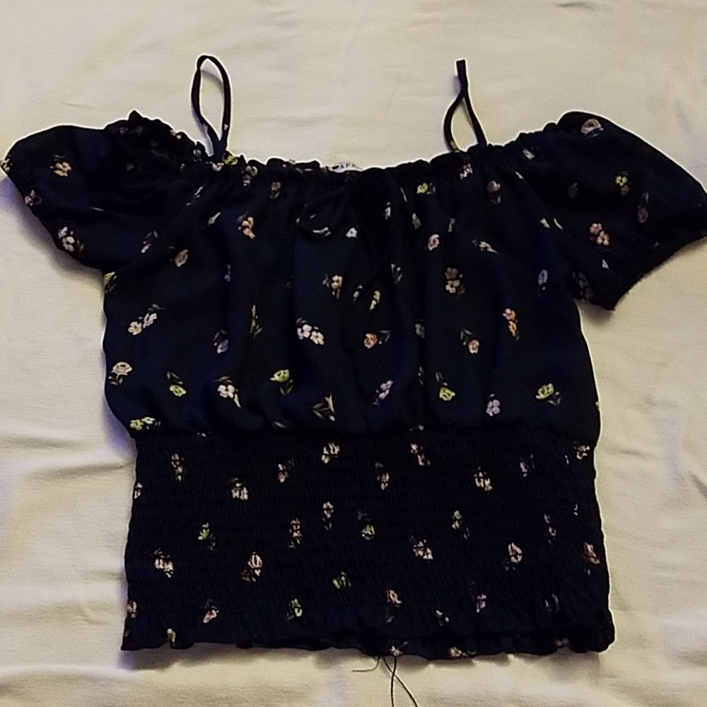women petite off shoulder blouse